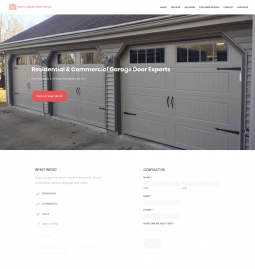Greg’s Garage Door Service Website Design